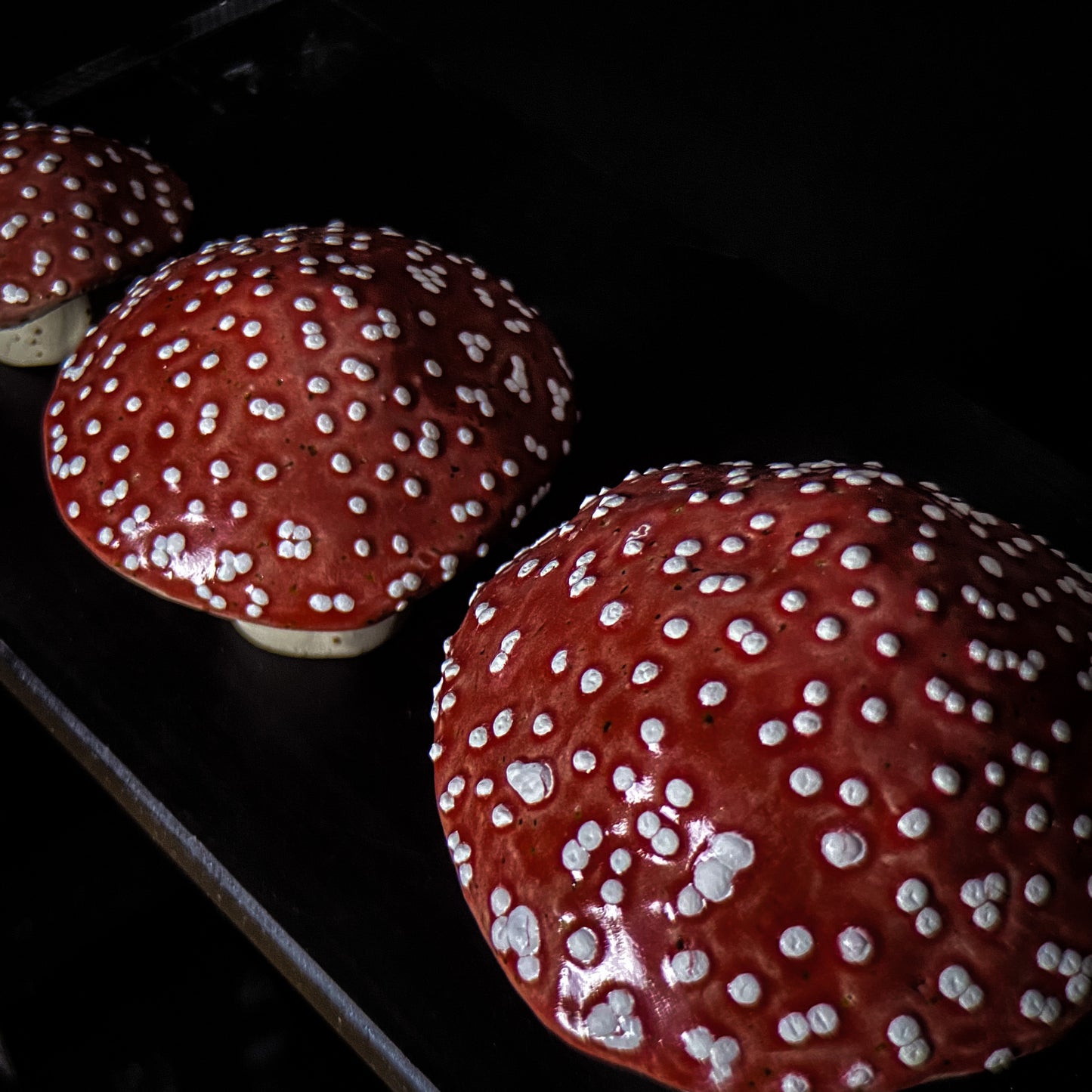 Champignon - Rouge à pois blancs - Différentes tailles