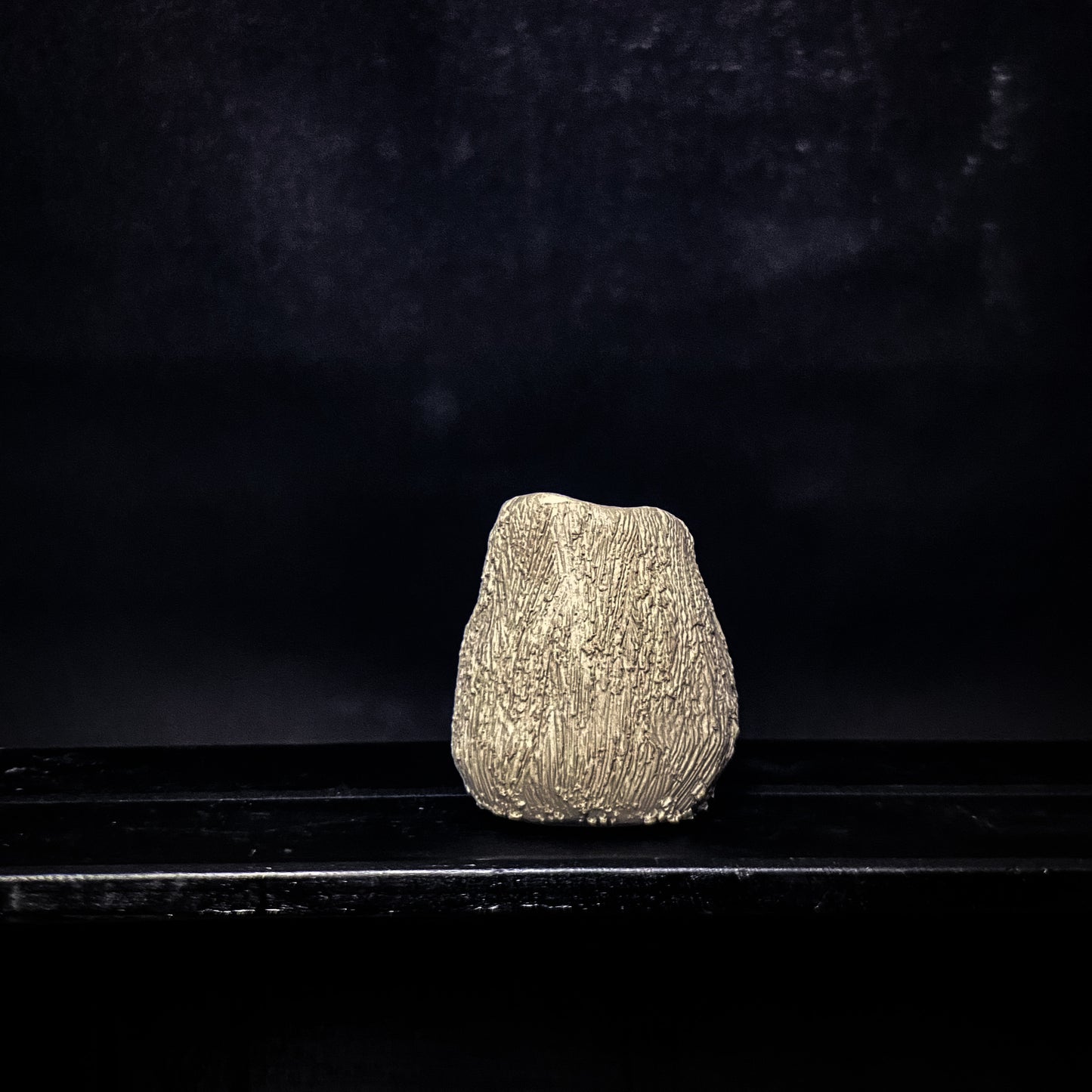 Vase - White clay with rough, textured finish