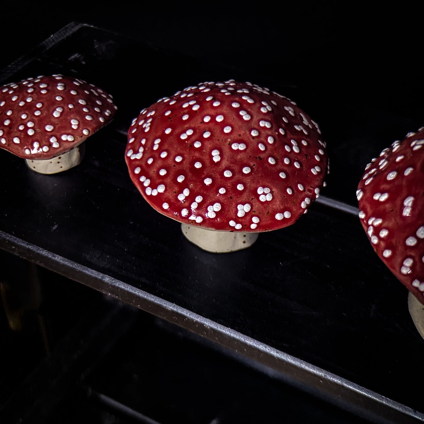 Champignon - Rouge à pois blancs - Différentes tailles