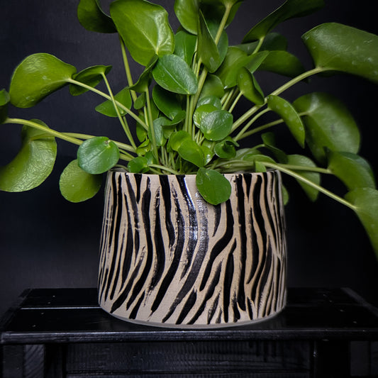 Plantpot holder - Tiger pattern